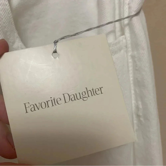 Favorite Daughter High Waist Boyfriend Jeans White Distressed Size 31 NWT New - Picture 13 of 14